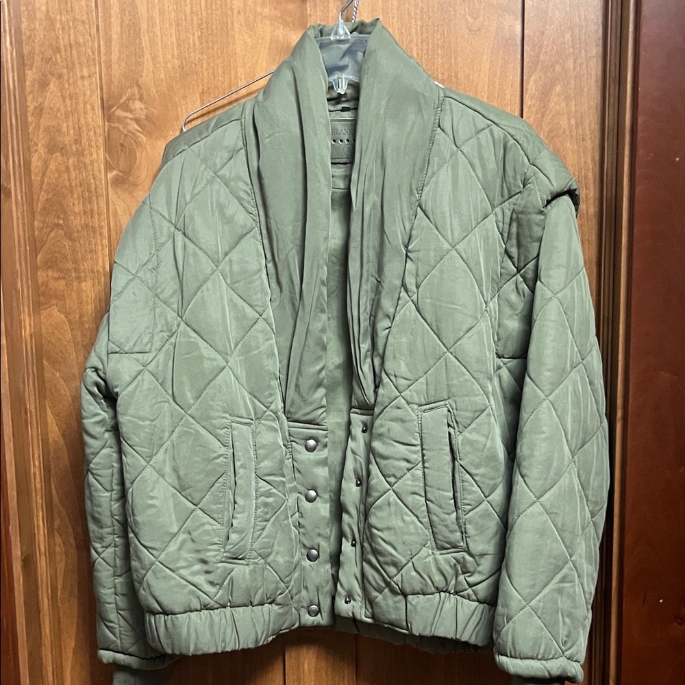 Blank NYC Olive Quilted Puffer Jacket
